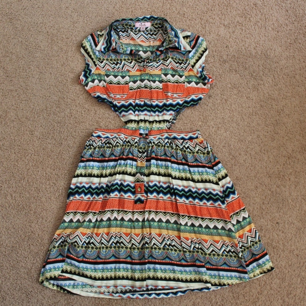Aztec Pattern Dress - image 1